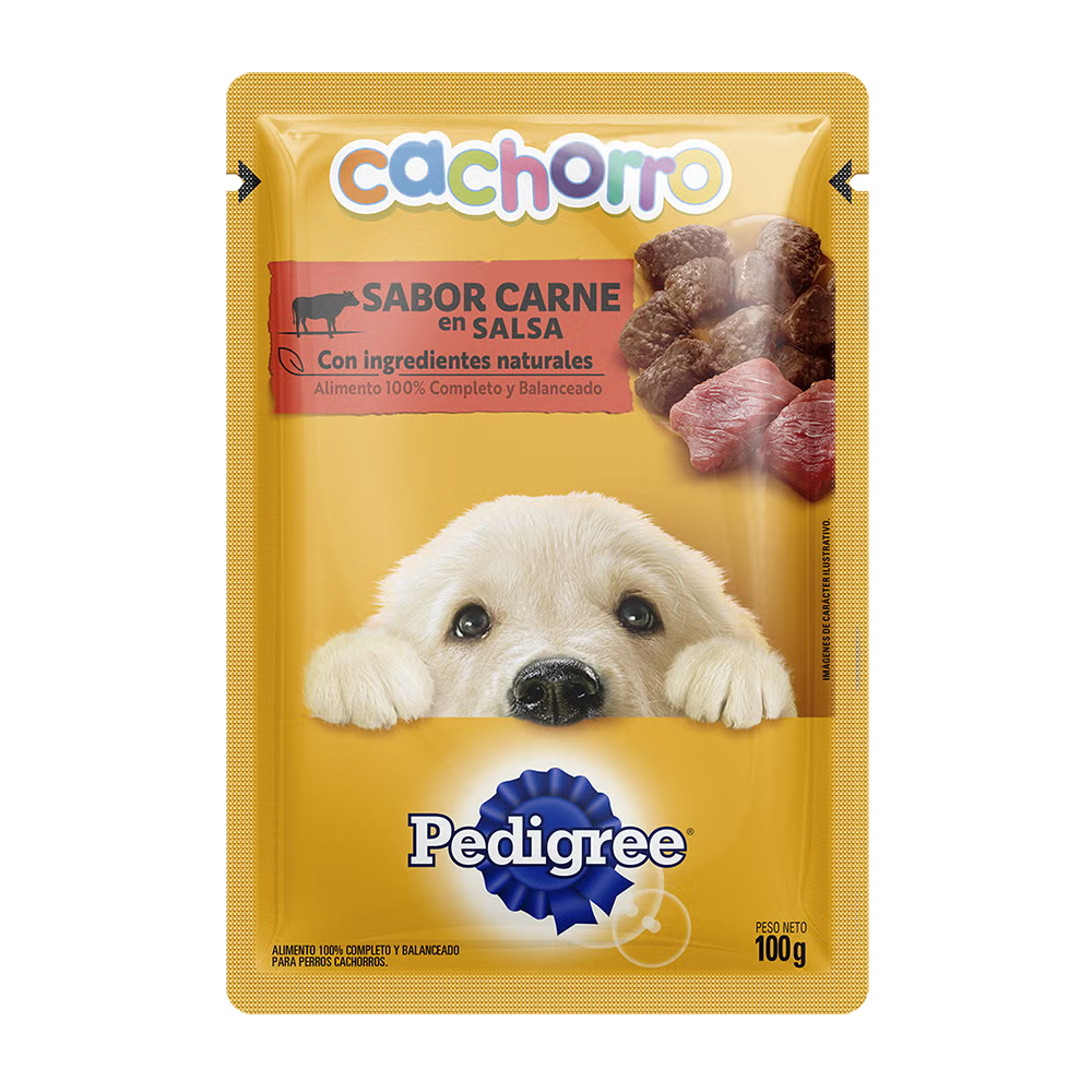 PEDIGREE POUCH CACHORRO SABOR CARNE 100 GR