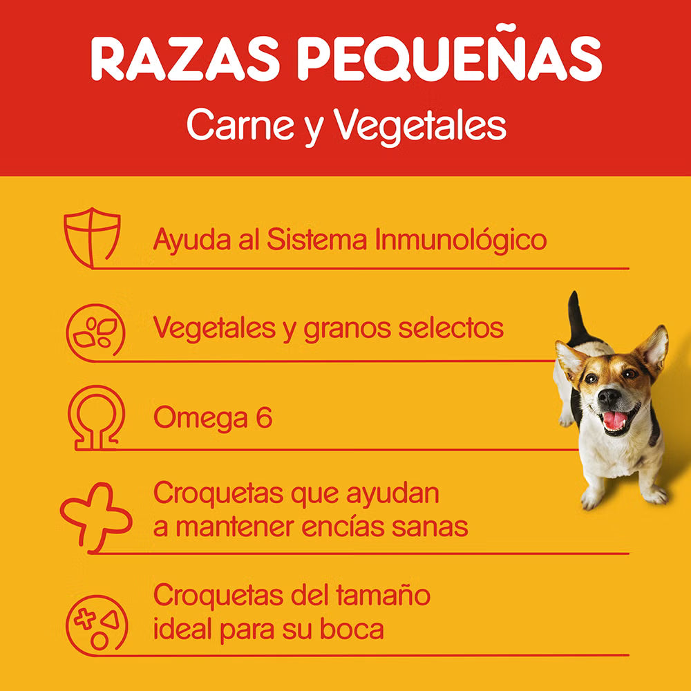 PEDIGREE ADULTO RAZAS PEQUEÑAS SABOR CARNE Y VEGETALES 21 KG