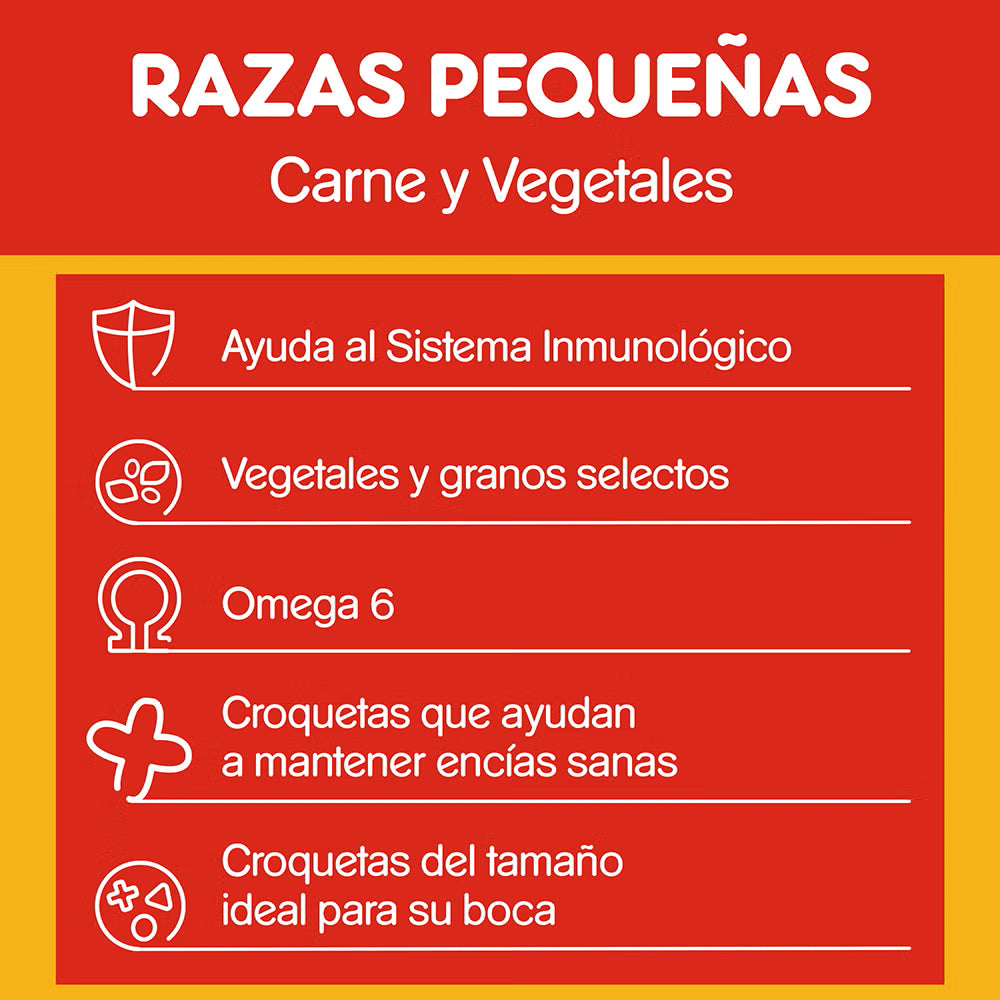 PEDIGREE ADULTO RAZAS PEQUEÑAS SABOR CARNE Y VEGETALES 21 KG