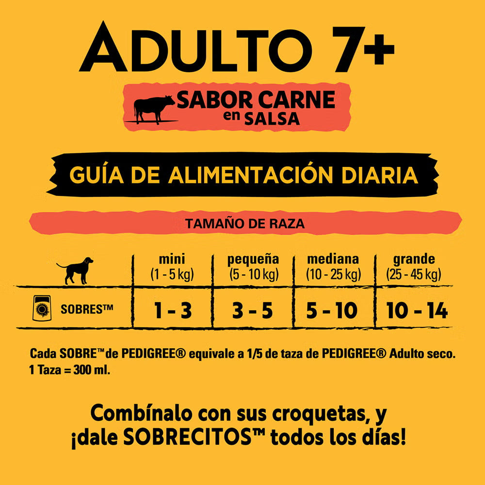 PEDIGREE POUCH SENIOR SABOR CARNE 100 GR