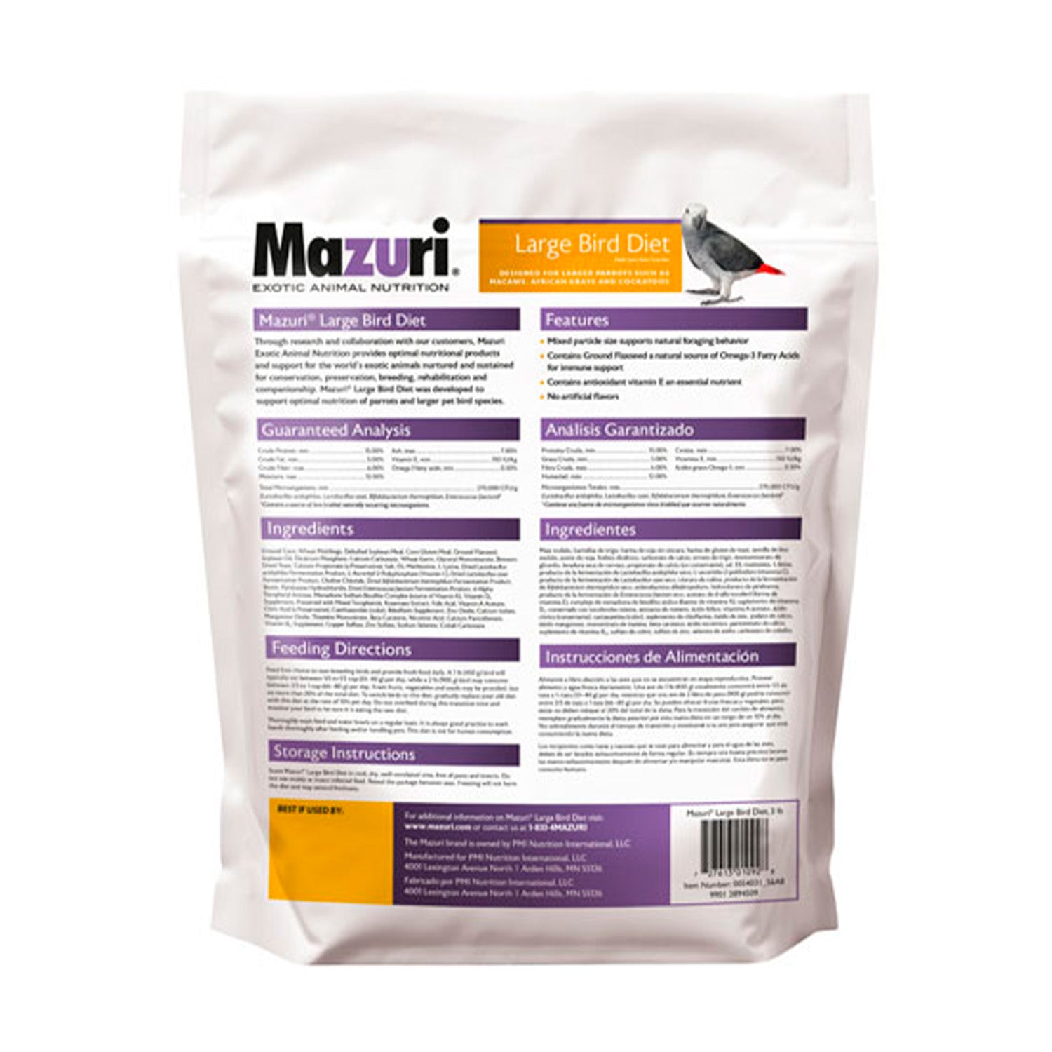 MAZURI AVES GRANDES 1,36 KG