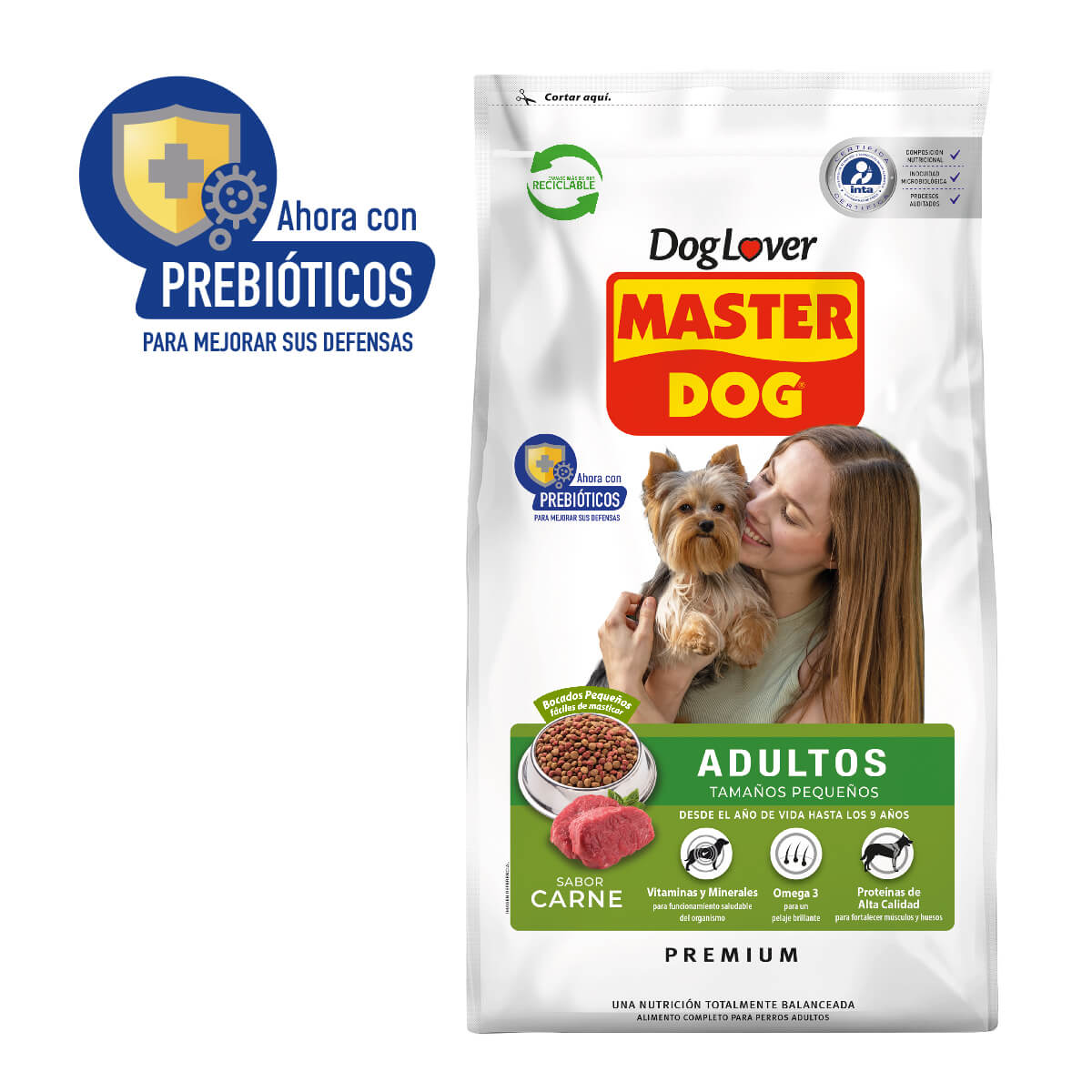 MASTER DOG ADULTO RAZAS PEQUEÑAS SABOR CARNE 18 KG