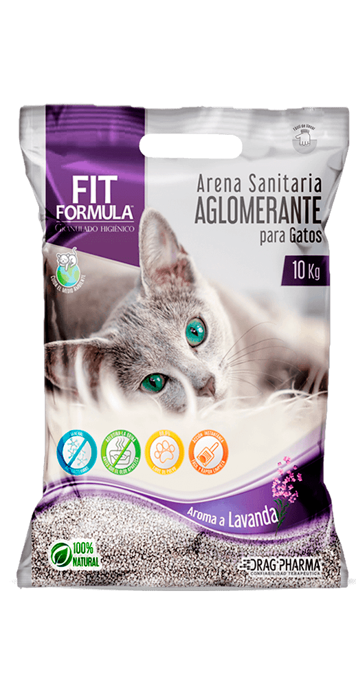 ARENA SANITARIA AGLOMERANTE AROMA LAVANDA 10 KG