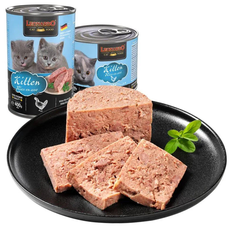 LEONARDO LATA KITTEN RICO EN AVE 400 GR