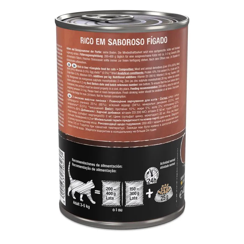 LEONARDO LATA RICO EN SABROSO HÍGADO 400 GR