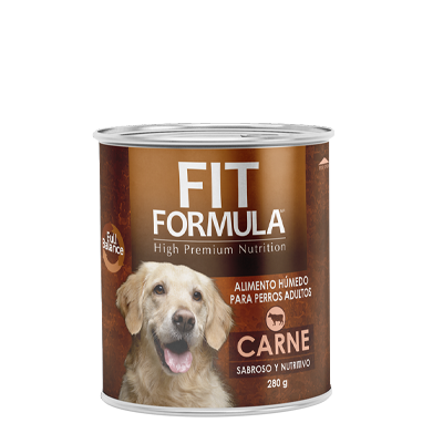 FIT FORMULA LATA PERRO ADULTO CARNE 280 GR