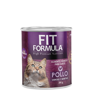 FIT FORMULA LATA GATO POLLO 290 GR