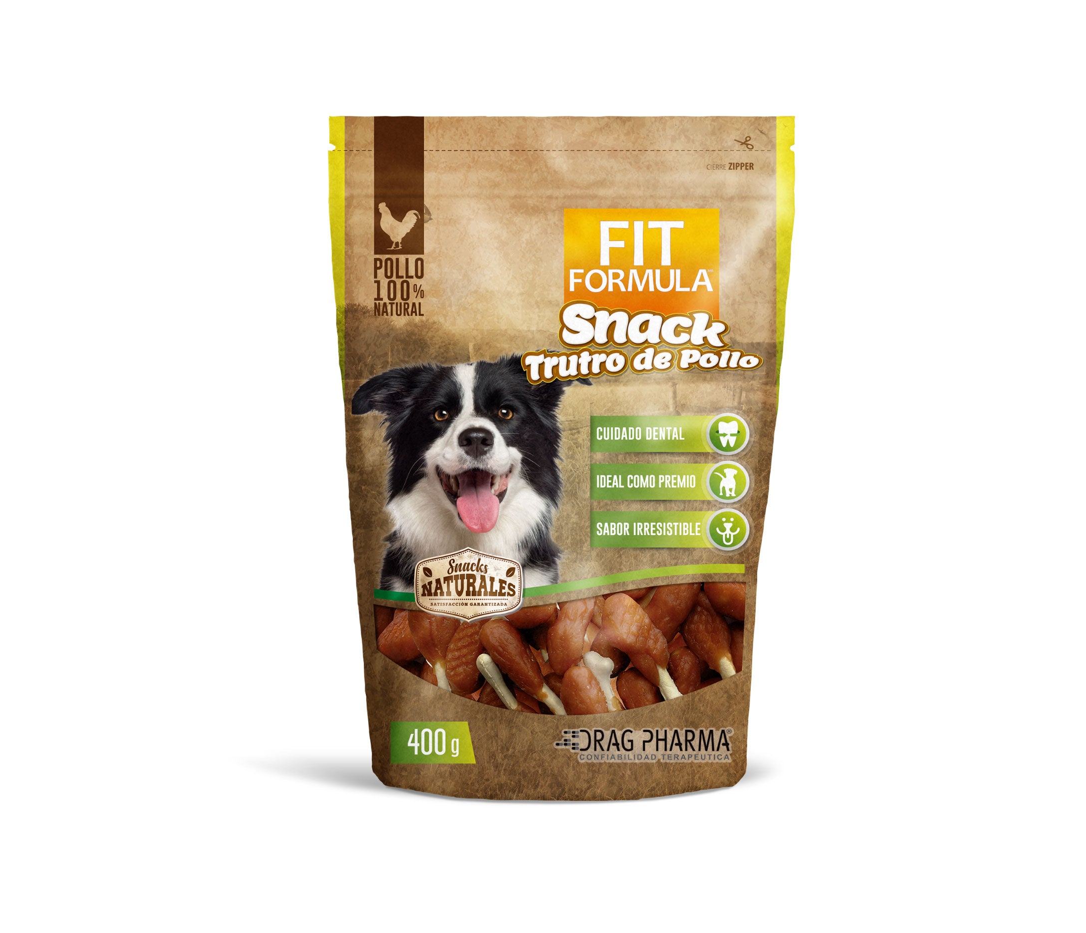 FIT FORMULA SNACK NATURAL TRUTRO DE POLLO 400 GR