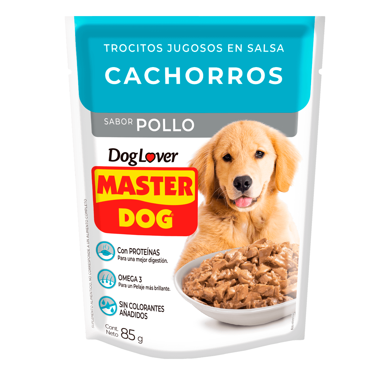 MASTER DOG POUCH CACHORRO SABOR POLLO 85 GR